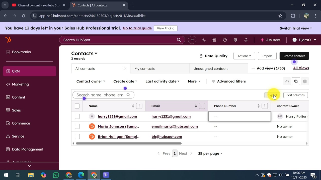 How To Download Hubspot Contacts