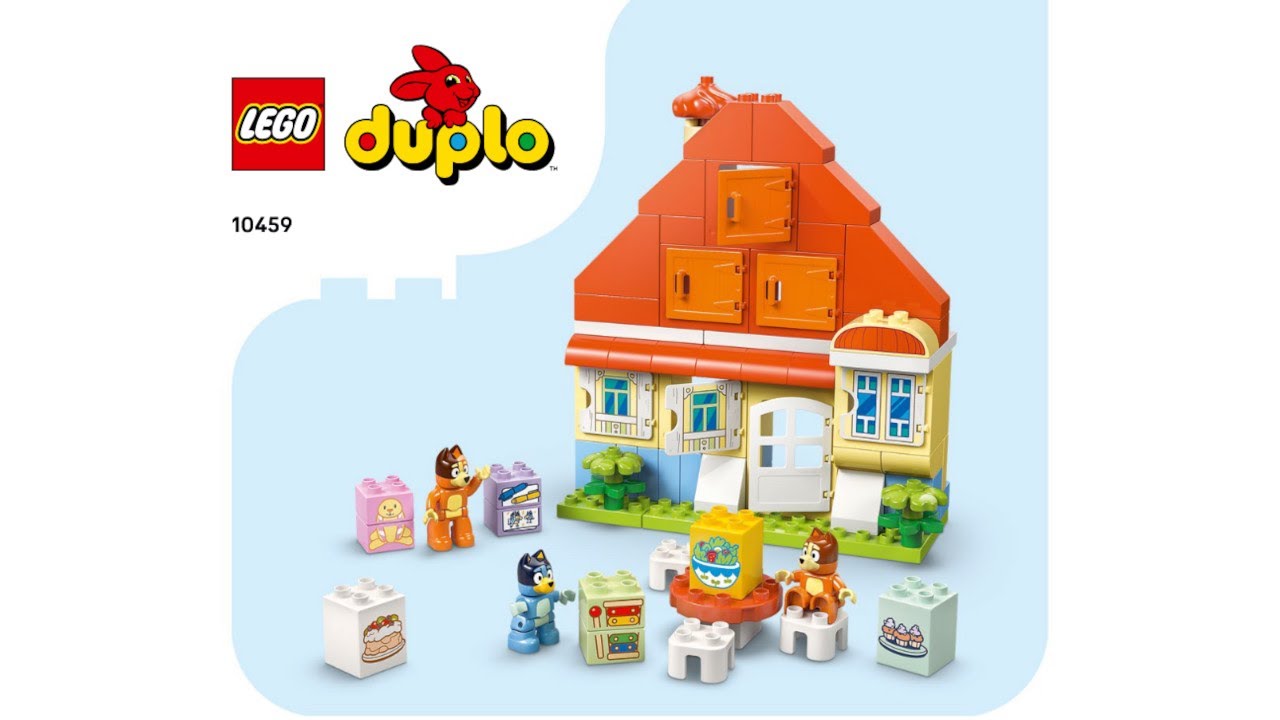 LEGO 10459 Instructions | Bluey | Bluey's Family House with Memory Game | Duplo