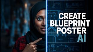 MIND-BLOWING Blueprint - How to Turn Any Photo into Blueprint Poster AI Tutorial
