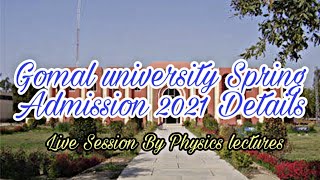 Gomal University Spring Admission 2021