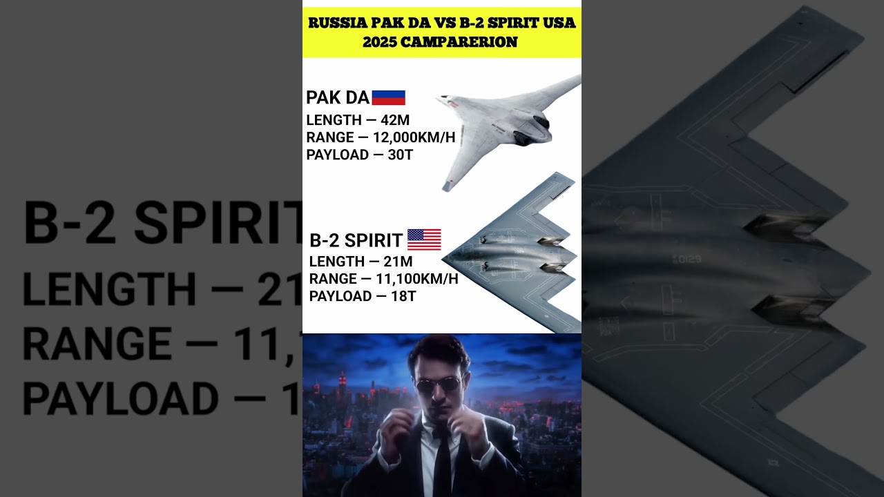 Russia PAK DA vs B-2 Spirit 2025: Latest Bomber Comparison, Range & Payload 