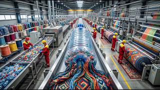 How Millions of Plastic Bottles Are Turned Into Beautiful Carpets | Full Factory Tour