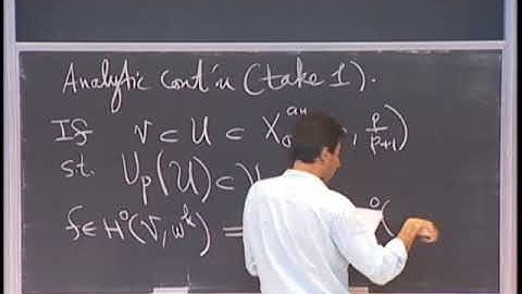 Analytic continuation of p-adic modular forms and applications to modularity 2-2 (Payman Kassaei)