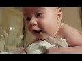 2 Month Old Baby Talking To Dad 