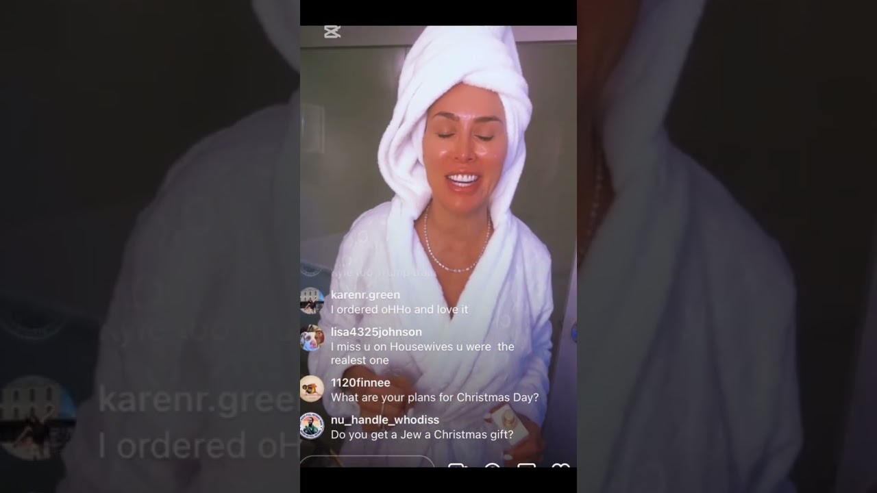 Kelly Dodd Wednesday instagram live / Yaya Wednesday TikTok live video grwm vlog