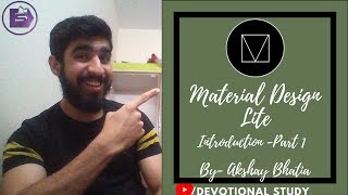 Learn Material Design Lite | Part -  1 | Introduction