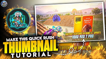 How To Make Thumbnail @Kemo..  || Make This Thumbnail Like Bixiop || #pubg #bgmi