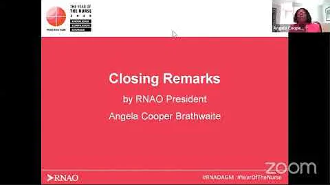 #RNAOAGM: RNAO President Angela Cooper Brathwaite ...
