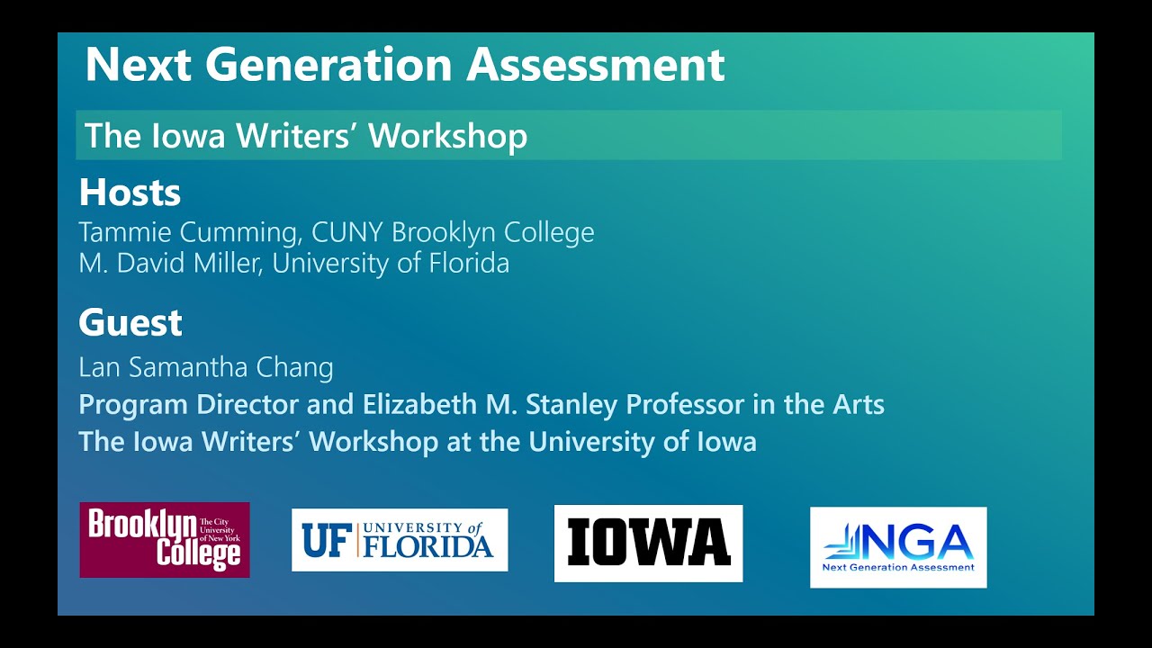 NGA Web Bites: Lan Samantha Chang of the Iowa Writers' Workshop