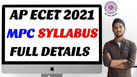 Ap ecet 2021 MPC Syllabus || bsd telugu tech