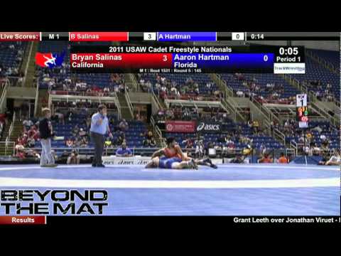 Cadet Freestyle 145 Bryan Salinas Ca Vs Aaron Hartman Fl Cadet Freestyle 145 Bryan Salinas Ca