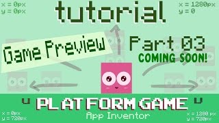 Announcement! Platform Game in App Inventor part 03 preview