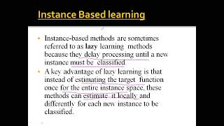Instance Based Learning-Machine learning