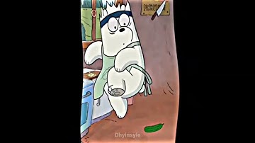 ice bear is afraid of cucumber