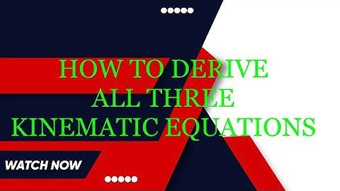 Kinematic equation for uniformly accelerated motion class 11th | chapter 3 motion in a straight line