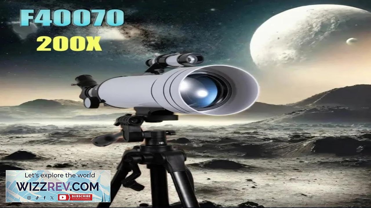 BORWOLF F40070M Professional Astronomical Telescope 200X Monocular 70MM Large Aperture