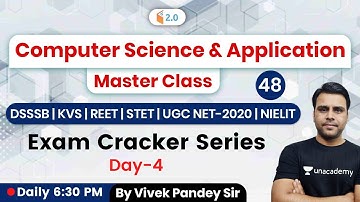 6:30 PM - REET, DSSSB, KVS, STET, UGC NET, NIELIT Exams | CS by Vivek Pandey | Exam Cracker Series