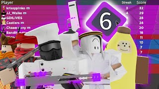 6 Arsenal YouTubers in one purple team.. | ROBLOX