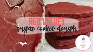 Red Velvet Sugar Cookie Dough | No spread No Chill