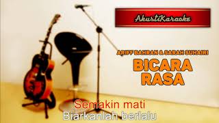 Ariff Bahran & Sarah Suhairi - Bicara Rasa ( Karaoke Versi Akustik )