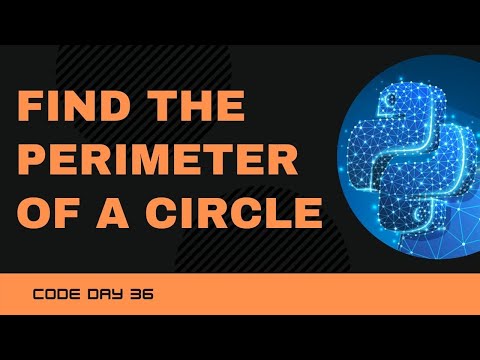 Code 36: Python program to find the perimeter of a circle | 365 days of Code