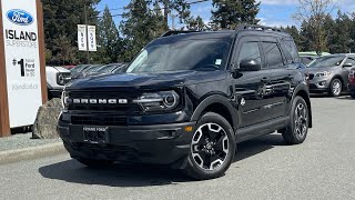 2024 Ford Bronco Sport Outer Banks + Class II Trailer Hitch, Heated Seats Review  | Island Ford