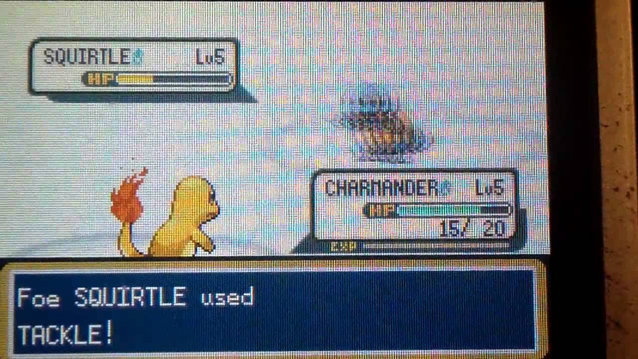 Shiny Charmander after 9,596 Soft Resets! Fire Red #2!