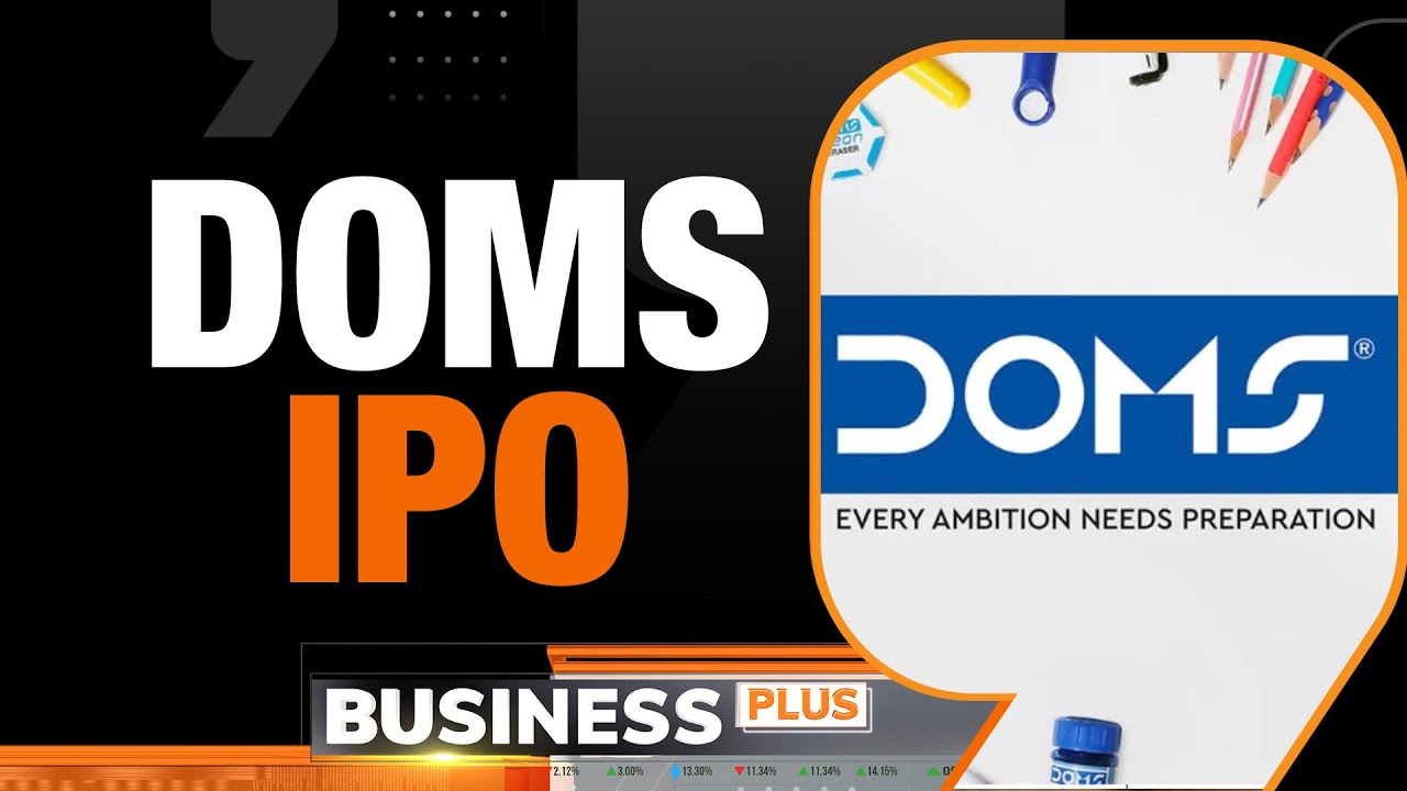 IPO NEWS: DOMS Industries Files ₹1200 Crore IPO | Business Plus - YouTube