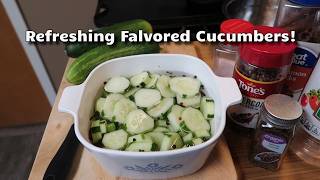 Refreshing Flavored Cucumbers!