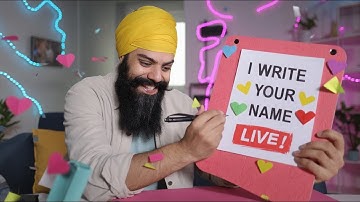 I write names ✍️ 👀 #live #shorts #subscribers