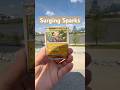 Let’s open some Surging Sparks Pokemon cards down by the river! #pokemon