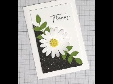 Daisy Punch Thank You Card - YouTube