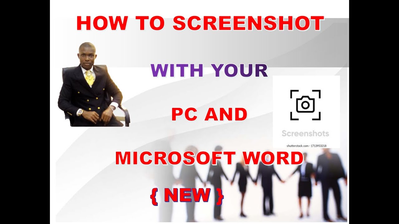 How to Screenshot with you PC and Microsoft Word YouTube