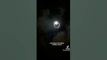 Full totality of eclipse in Dallas, Texas 🔥 #shorts #solareclipse
