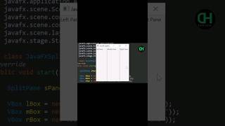 Create SplitPane in JavaFX #DarkHers #darkhers #programming #java #bhfyp #youtubeshorts #shorts #fyp
