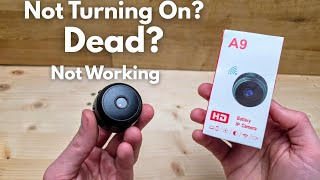 Famous A9 Mini Camera - Not Turning On? Not Working? Dead? Power Button Not Working? Wireless WiFi Spy CCTV Wealth
