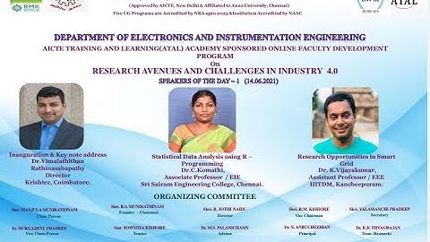 Five days ATAL online FDP - Research Opportunities in Smart Grid ( Day-1, Session-3)