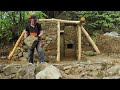 I building my best survival dugout shelter alone in wild forest asmr diy  part 5