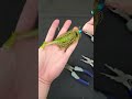 Homemade swinging swim jig using Bomb Weight #shorts
