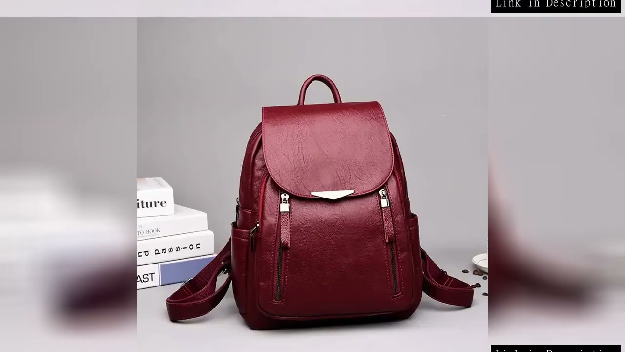 New Arrival Pu Leather Backpack Shoulder Bags For Women Fashion Travel Knapsack High Quality Rucksac