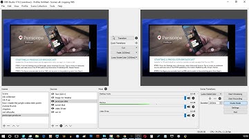 Periscope Producer Back End with OBS Studio #03