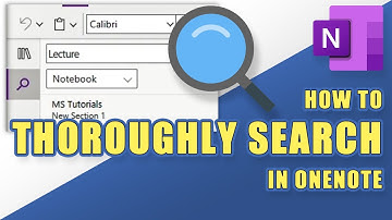 OneNote - How to Search Within OneNote