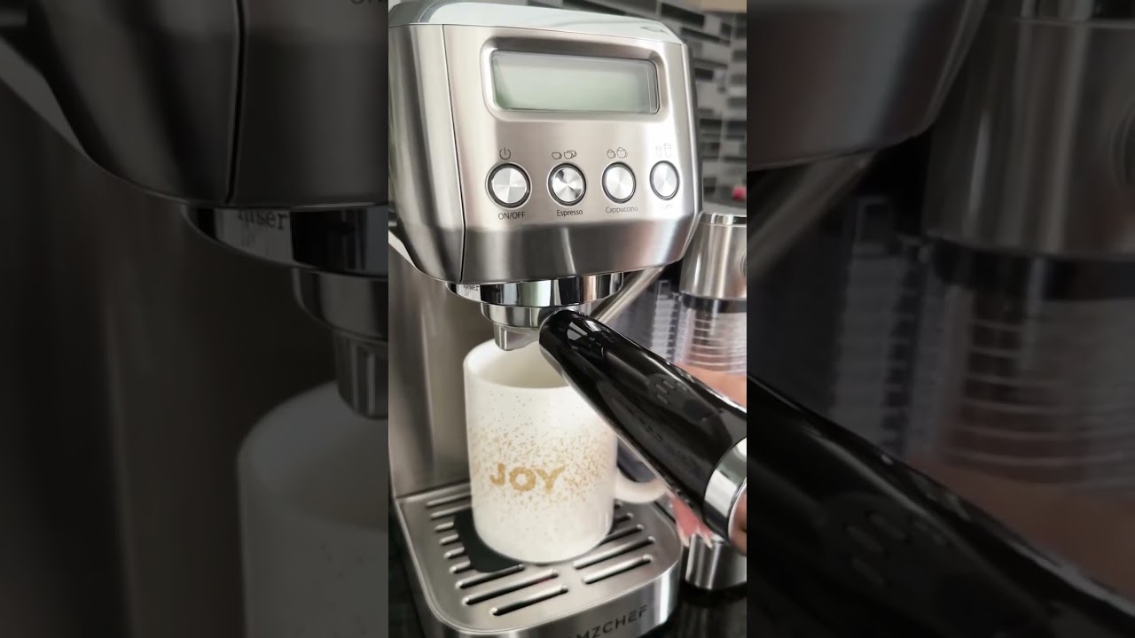 ☕Amzchef Espresso Machine - Simply Make Barista-Quality Coffee at Home! 🏠💫