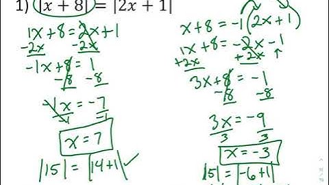 Absolute Values on Both Sides