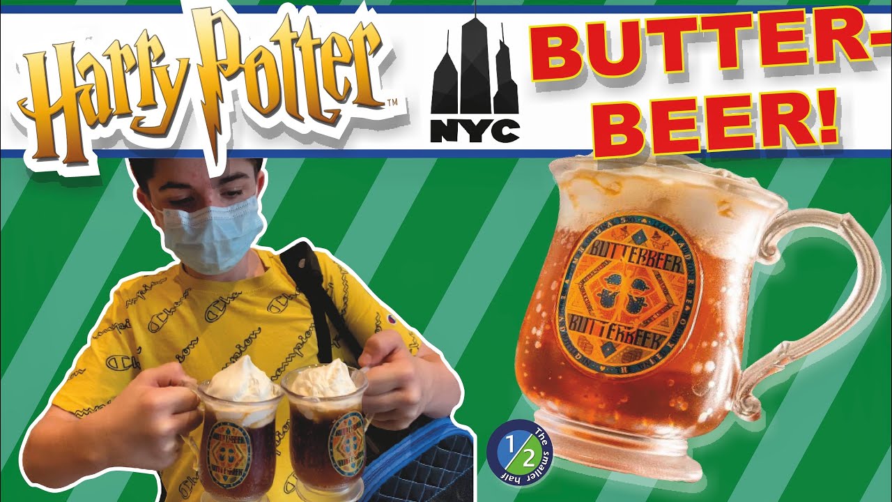 Harry Potter New York City BUTTERBEER Taste Test Review YouTube