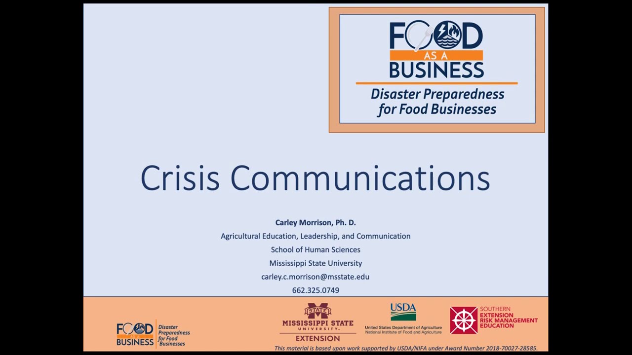 Crisis Communications Planning