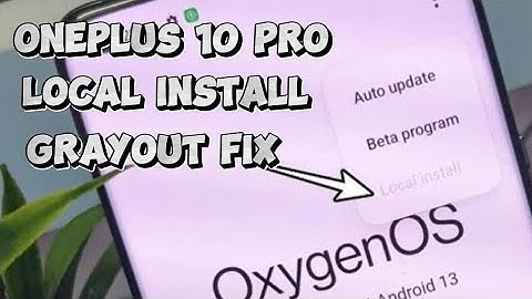 How to Fix Local Install Not Working Or Gray Out On Oneplus | Free | Urdu/Hindi