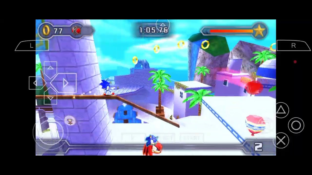 Sonic Rivals Knuckles Layout Playing The Sonic Rivals 2 For PPSSPP For Running For Knuckles - YouTube