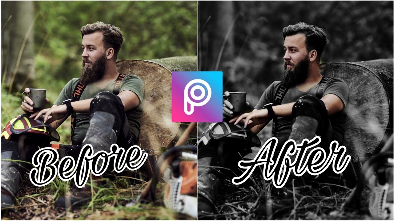 Picsart Tutorial How to edit black and white photos in PicsArt 2021