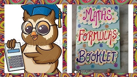 Class 10 : Maths formula booklet||  Handmade booklet ||